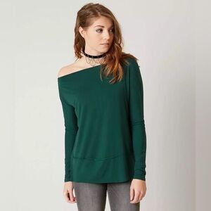 Free People We The Free Luna Top Green Sz‎ M